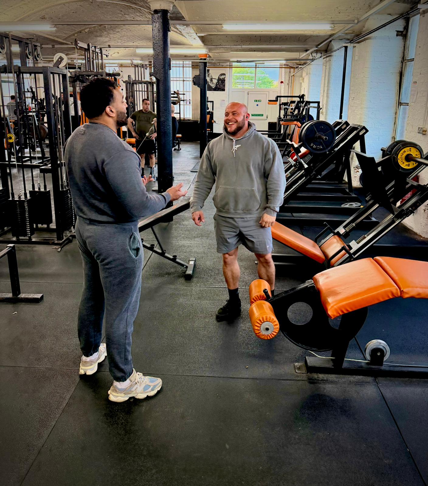 Members having a chat between sets